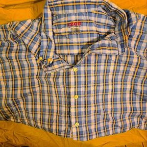 Izod Plaid Short Sleeve Shirt